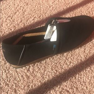 Toms Black Suede Kelli Flats Women’s Size 7.5